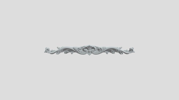 Gilded Acanthus Border – Kostenloses 3D-Modell STL