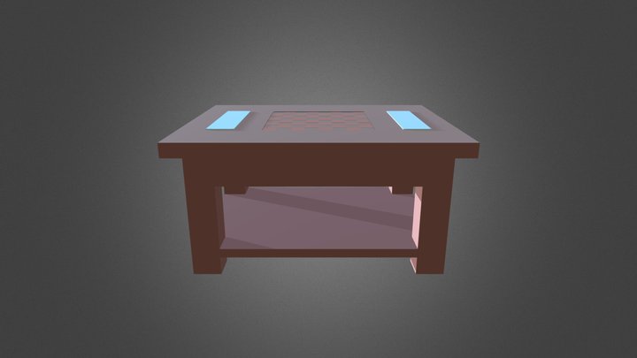 Chess Table 3D Model