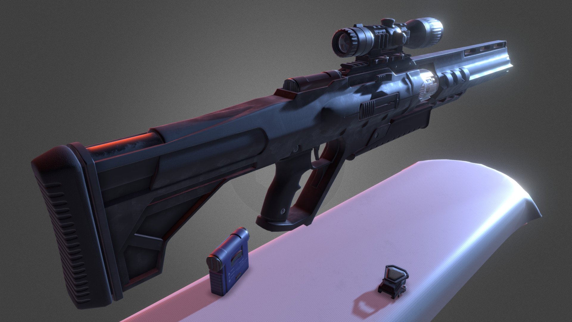 Sci-fi Laser Rifle