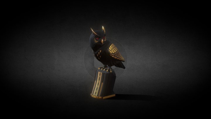 Owl Statue 3D Model