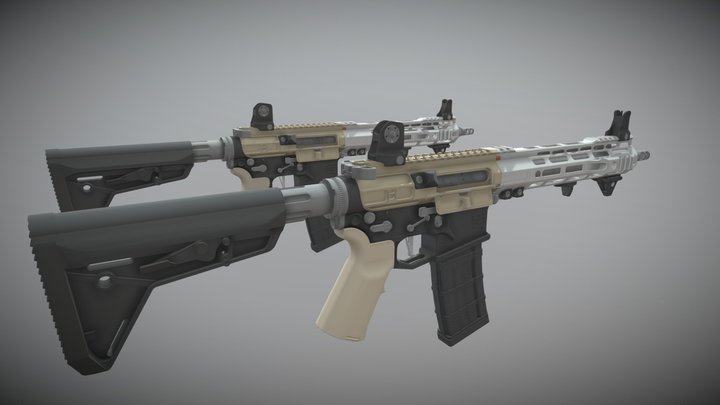 AR 15 SLR 3D Model