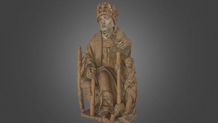 Święty Grzegorz - Rzepiennik Biskupi 3D Model