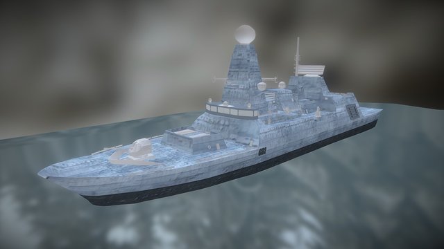 Hms Dareing Ship 3D Model