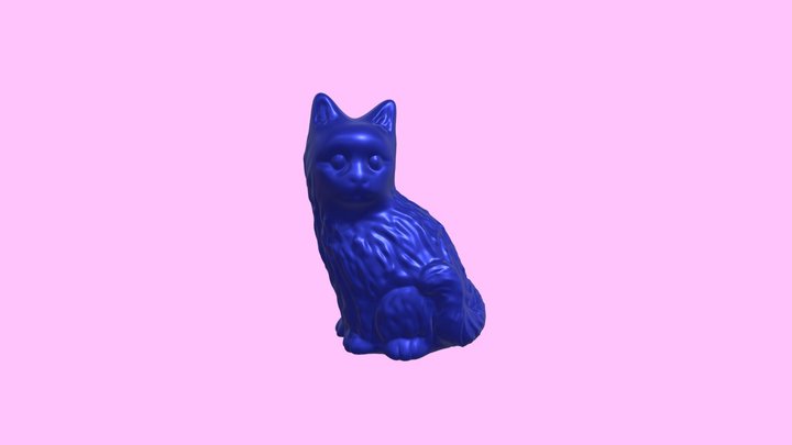 Ceramic Cat 3D Model