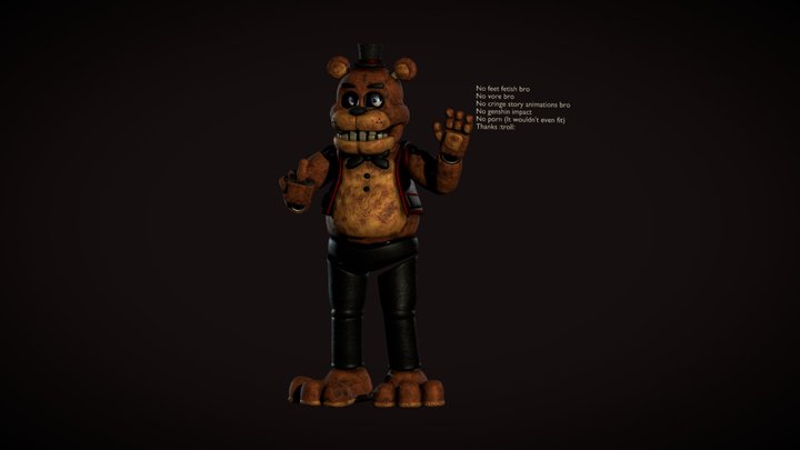 Fnaf plus Freddy v1 3D Model