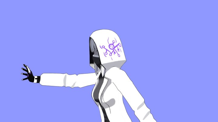 anime girl(castom) 3D Model