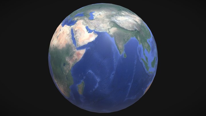Планета Земля. Planeet Aarde. 行星地球. – Free 3D Model STL