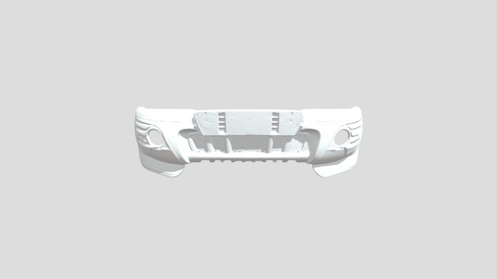Car Bumper Panel Views 3D Model