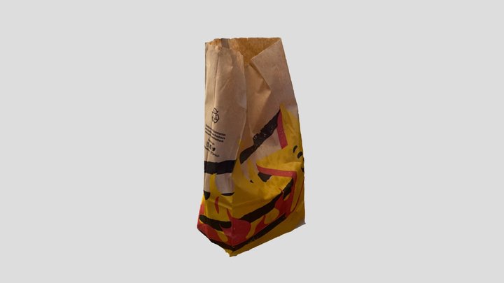Hardee's take out bag 3D Model