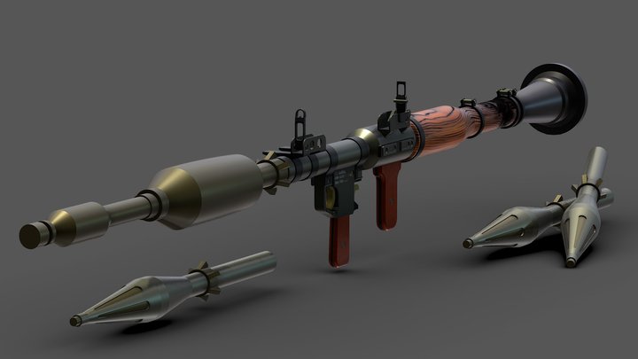 RPG Al - Yasin Palestine 3D Model