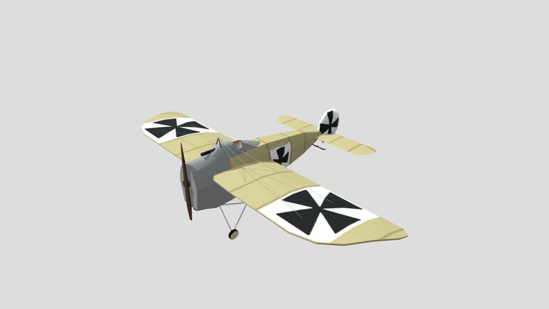 The Flying Circus: Fokker E.iv - 3d Model By Djamel Engelrelst 