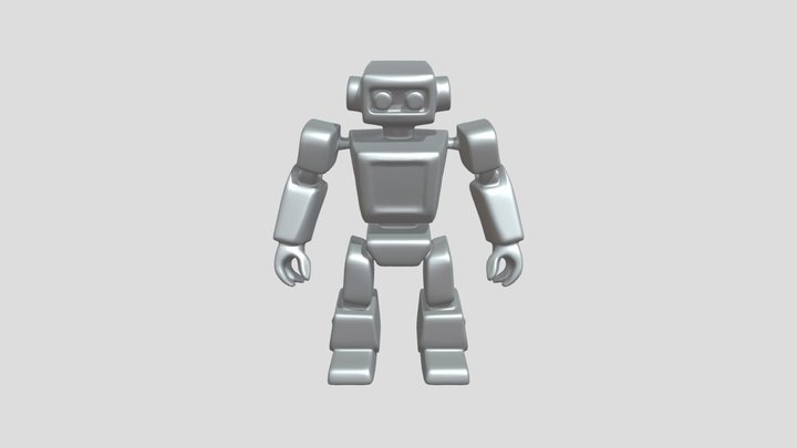cartoon robot figure 3D Model