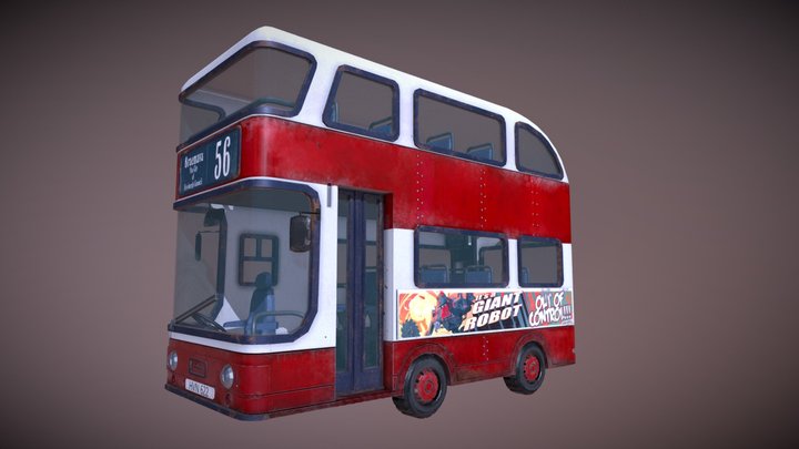 Bus from"Being Good" animated short 3D Model