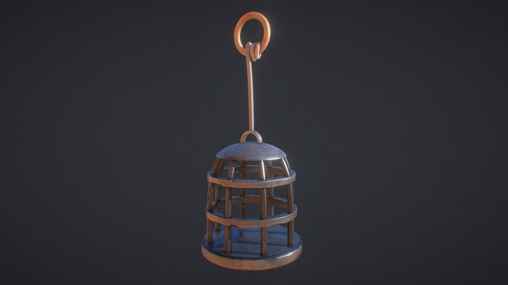 Stylized bird cage 3D Model