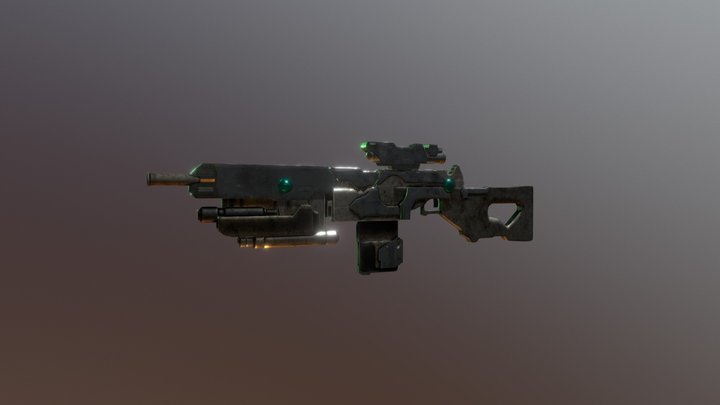Sci Fi Rifle 3D Model