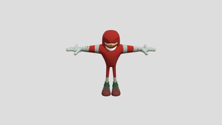 Knuckles The Echidna 3D Model