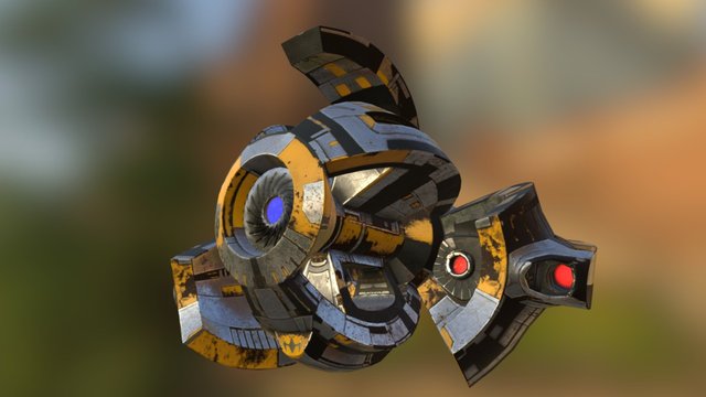 Alien Drone Test 3D Model