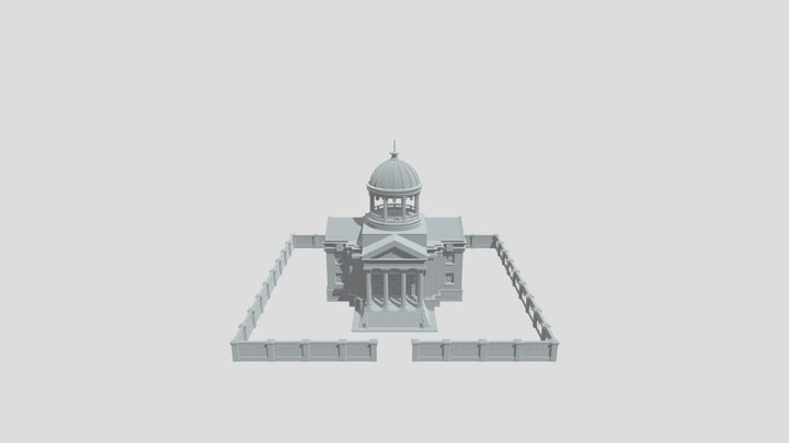 Dome of the Capitol Courtyard 3D Model