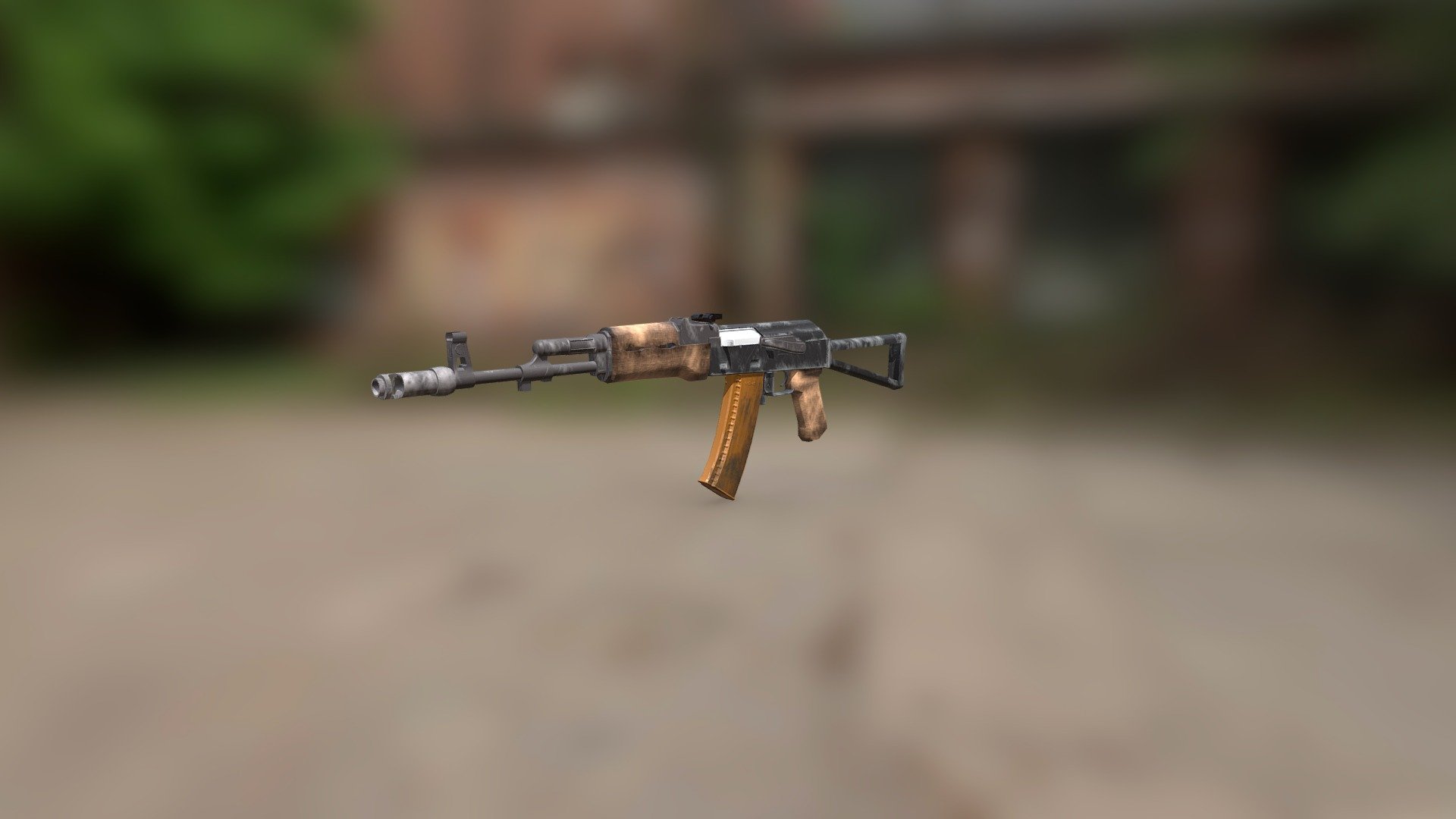 Ak 74S Low Poly