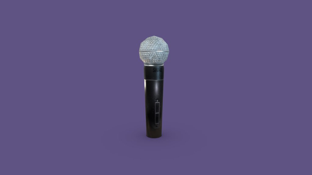 Vintage Microphone – 259 tris (  PBR Metal )