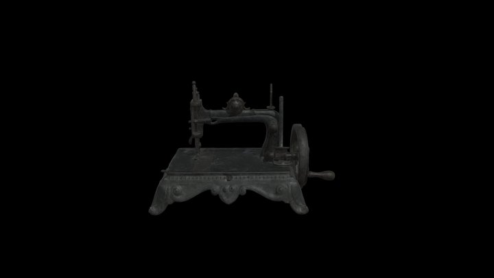 手動式ミシン / Hand-operated sewing machine 3D Model