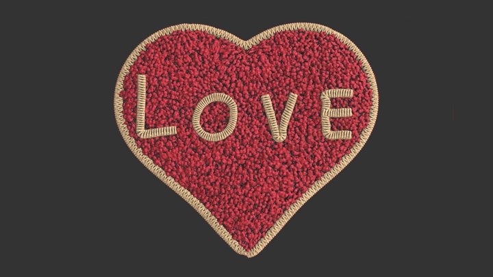 Valentine Carpet 3D Model