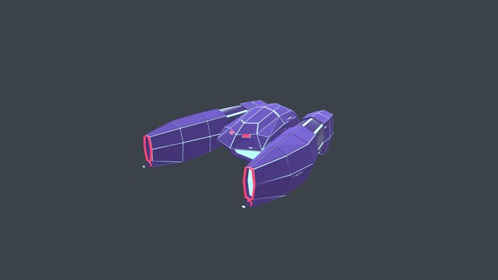Space Ship 3D Model