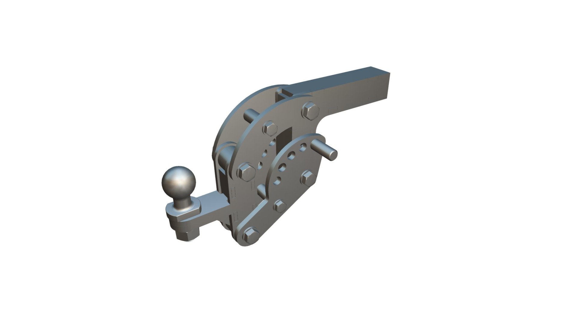Фаркоп с регулировкой высоты — Sketchfab embed 3D viewer