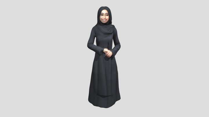 woman hijab 3D Model
