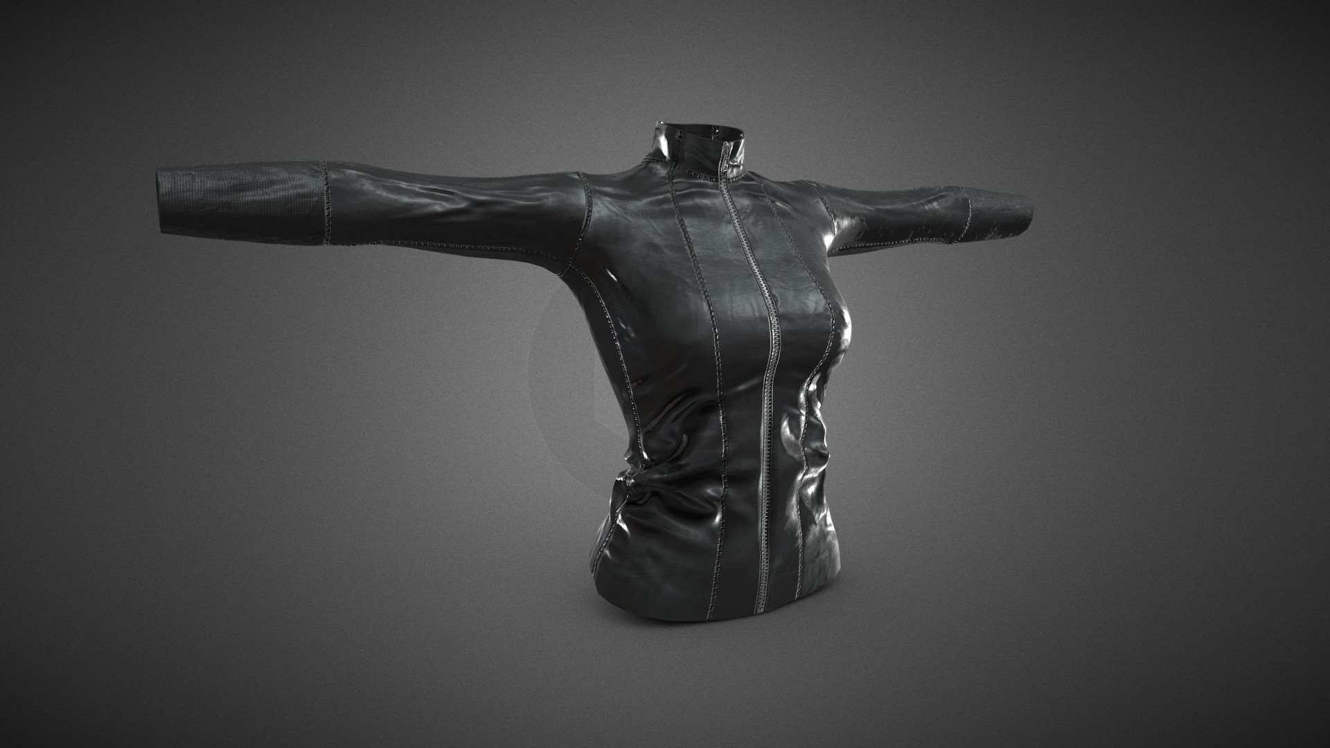 Female Leather Jacket - Free Model - Download Free 3D model by CG ...