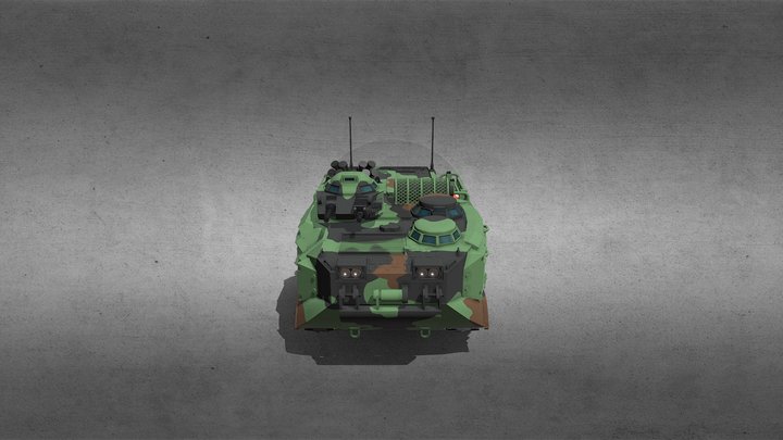 海軍陸戰隊AAV7A1兩棲突擊車 3D Model