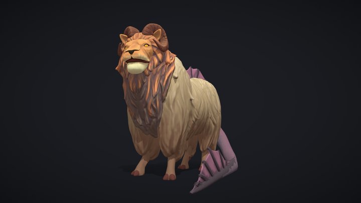 Cute Creature_Chimera 3D Model