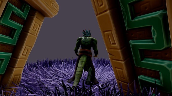 Stylized Diorama | The Daragon 3D Model
