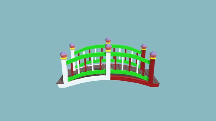 Cupcake Bridge 3D Model