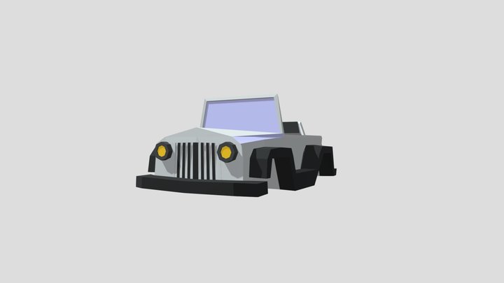 Lowpoly JEEP model 2 3D Model