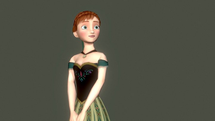 Frozen Anna model 3D Model