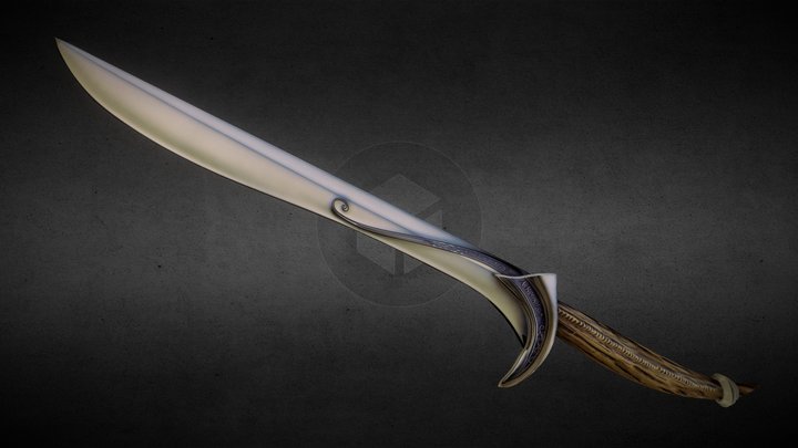 Orcrist Sword - Lord of the Rings 3D Model