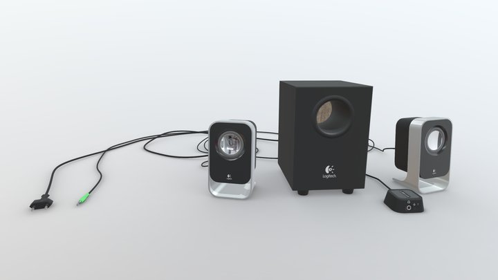 Logitech Sound System LS21 3D Model