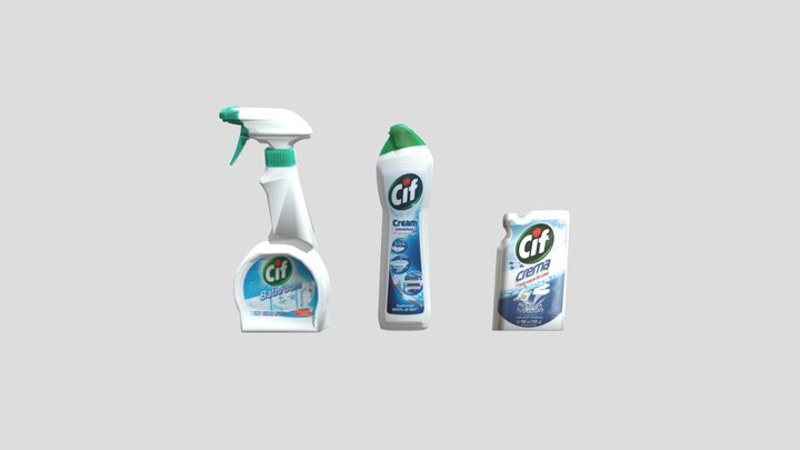 CIF Detergent Products 3D Model