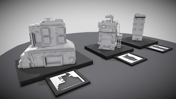 Concept buildings (with download) 3D Model