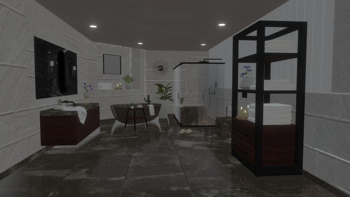 Modern Bathroom 3D Model
