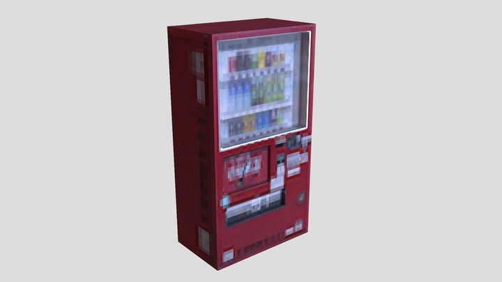 Vending Machine - PS1 Low Poly 3D Model