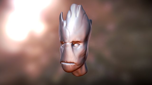 Groot face 3D Model