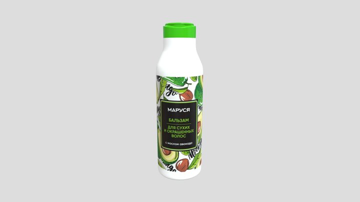 Balm Bottle / Бутыль Бальзама "Маруся" 3D Model