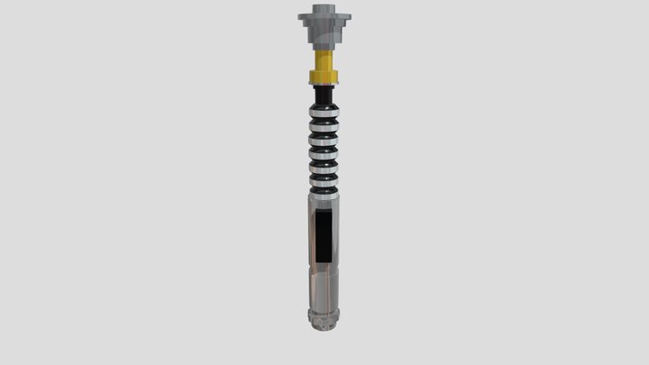 Luke Lightsaber Hilt (No texture) 3D Model