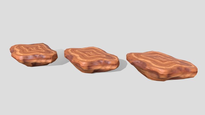 Rock LODs 3D Model