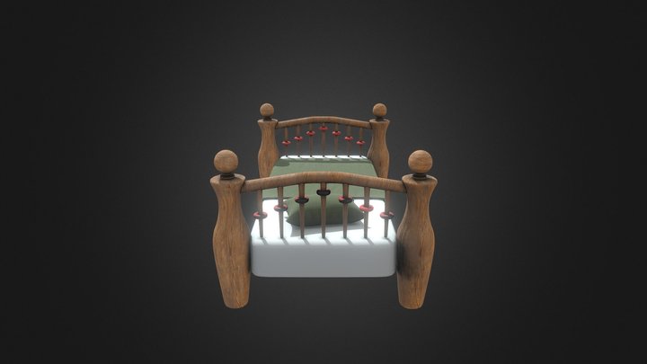 Andys bed toy story 3D Model