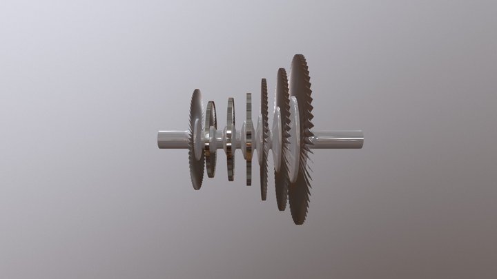 Steam Turbine 3D Model