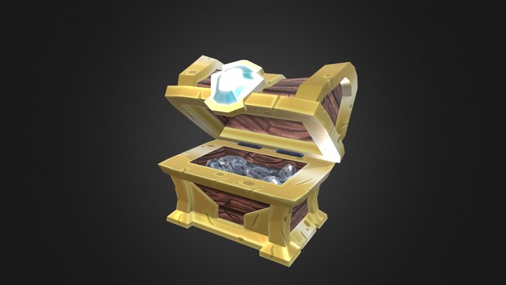 Cartoon Chest 3D Model