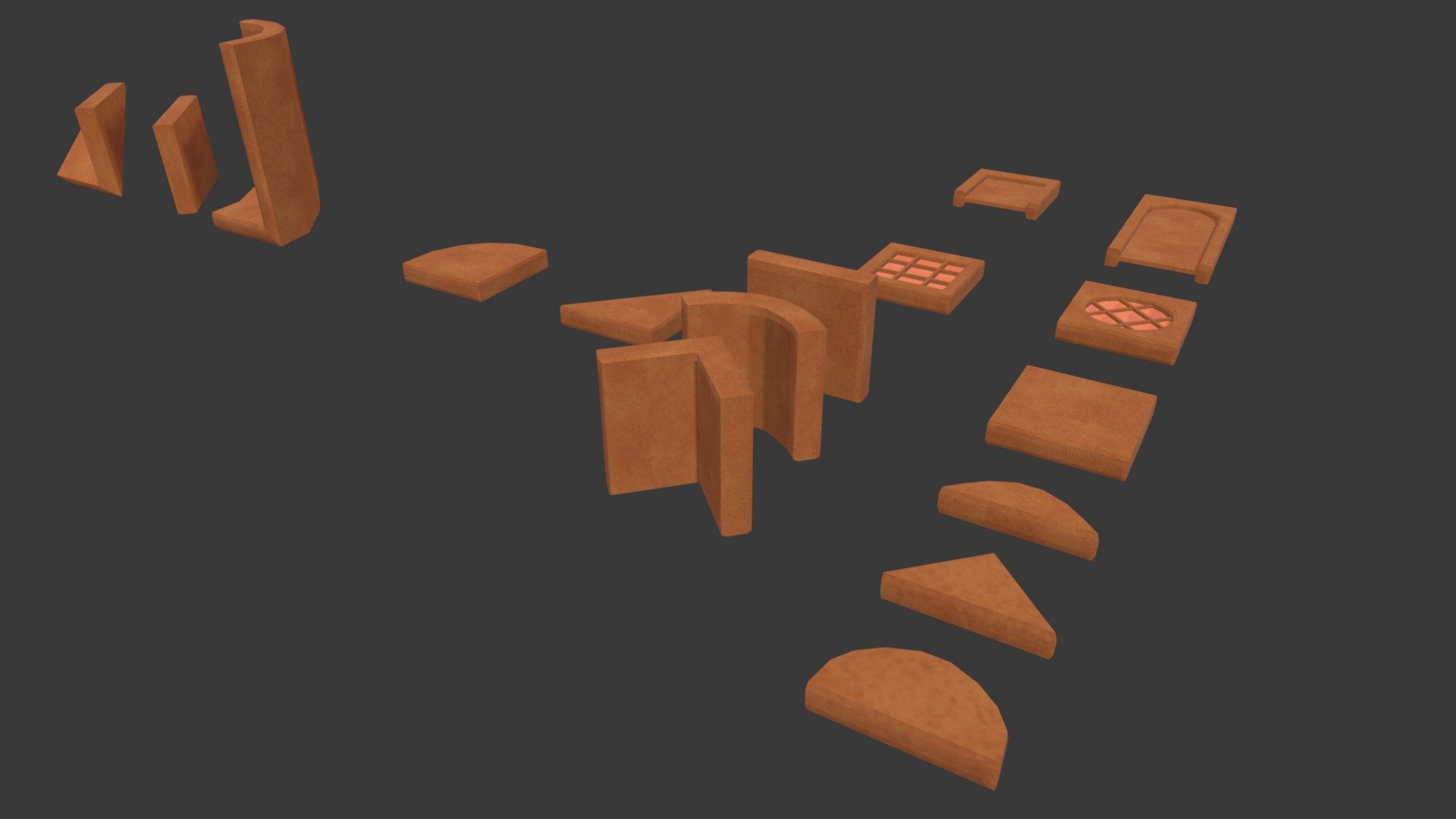 Modular Gingerbread Catalog - VR House Builder — Sketchfab embed 3D viewer